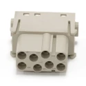 RS PRO Heavy Duty Power Connector Insert 16A Female 8 Contacts 400V Copper Alloy Silver Plated 208-4578