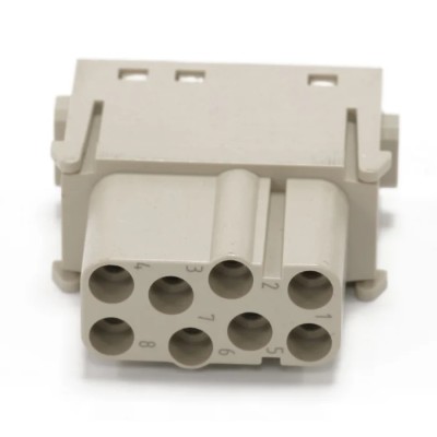RS PRO Heavy Duty Power Connector Insert 16A Female 8 Contacts 400V Copper Alloy Silver Plated 208-4578