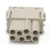 RS PRO Heavy Duty Power Connector Insert 16A Female 8 Contacts 400V Copper Alloy Silver Plated 208-4578