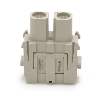 RS PRO Heavy Duty Power Connector Insert Female 2 Contacts 40A 1000V Copper Alloy Silver Plating 208-4582