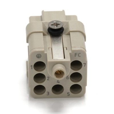 RS PRO Heavy Duty Power Connector Insert, 10A Current Rating, Female 7 Contact 400V 208-4607