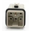 RS PRO Heavy Duty Power Connector Insert 16A Male 5 Contacts 400V Copper Alloy Silver Plated 208-4605