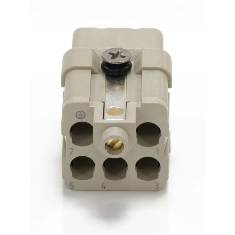 RS PRO Heavy Duty Power Connector Insert 16A Female 5 Contacts 400V 208-4604