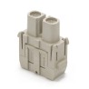 RS PRO Heavy Duty Power Connector Insert Female 2 Contacts 40A 1000V Copper Alloy Silver Plating 208-4585