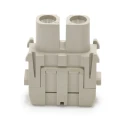 RS PRO Heavy Duty Power Connector Insert Female 2 Contacts 40A 1000V Copper Alloy Silver Plating 208-4585