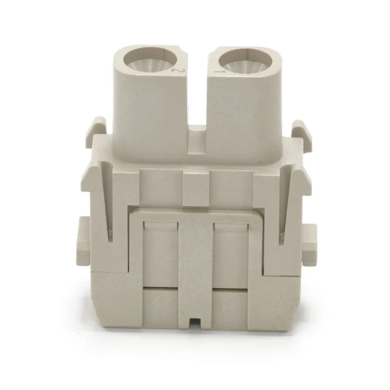 RS PRO Heavy Duty Power Connector Insert Female 2 Contacts 40A 1000V Copper Alloy Silver Plating 208-4585