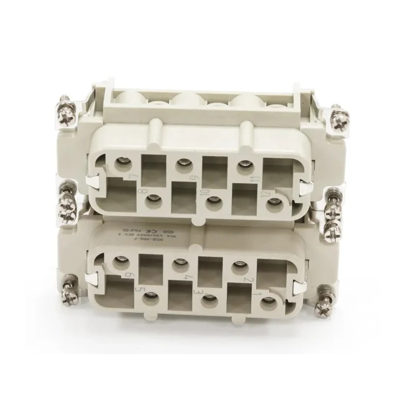 RS PRO Heavy Duty Power Connector Insert 35A Female 12 Contacts 400V 208-4614