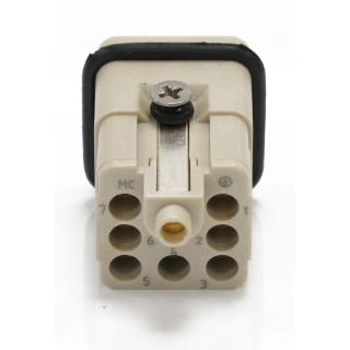 RS PRO Heavy Duty Power Connector Insert 10A Male 7 Contacts 400V RS PRO 208-4608