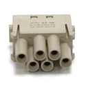 RS PRO Heavy Duty Power Connector Insert 16A Female 6 Contacts 830V 208-4616