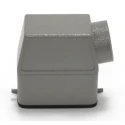 RS PRO Heavy Duty Power Connector Housing Die Cast Aluminium IP65 Side Mount with 2 Levers PG21 208-4717