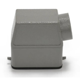 RS PRO Heavy Duty Power Connector Housing Die Cast Aluminium IP65 Side Mount with 2 Levers PG21 208-4717
