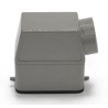 RS PRO Heavy Duty Power Connector Housing Die Cast Aluminium IP65 Side Mount with 2 Levers PG21 208-4717