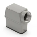 RS PRO Heavy Duty Power Connector Housing Die Cast Aluminium IP65 Side Mount with 2 Levers PG21 208-4717