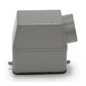 RS PRO Heavy Duty Power Connector Housing Die Cast Aluminium Body IP65 Side Mount PG16 Thread 2 Levers 208-4716