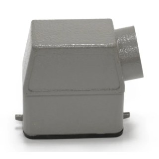 RS PRO Heavy Duty Power Connector Housing Die Cast Aluminium Body IP65 Side Mount PG16 Thread 2 Levers 208-4716