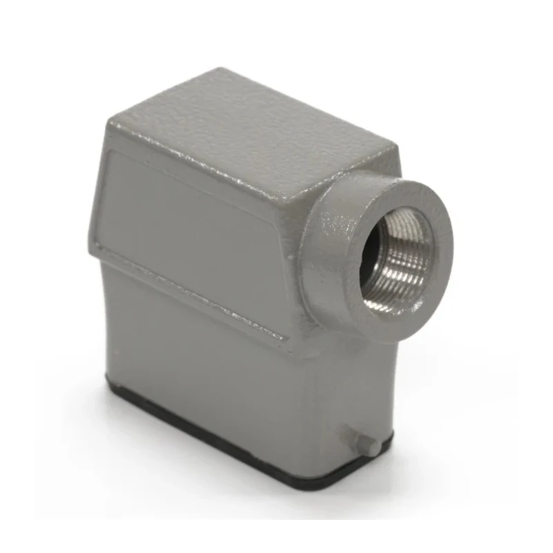 RS PRO Heavy Duty Power Connector Housing Die Cast Aluminium Body IP65 Side Mount PG16 Thread 2 Levers 208-4716