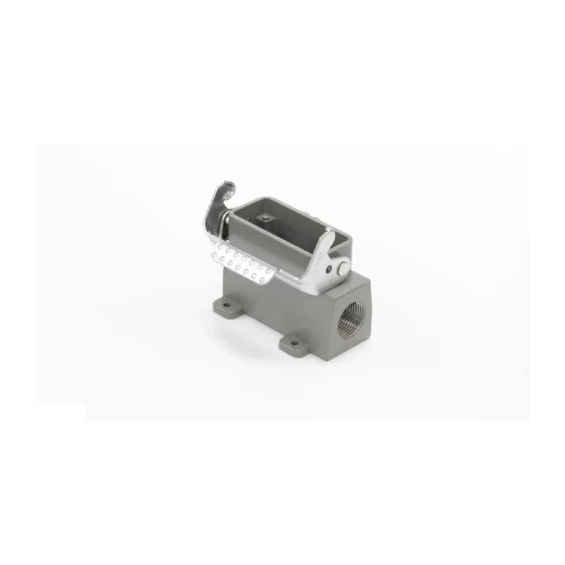 RS PRO Heavy Duty Power Connector Housing Die Cast Aluminium Surface Mount IP65 1 Lever M20 208-4718
