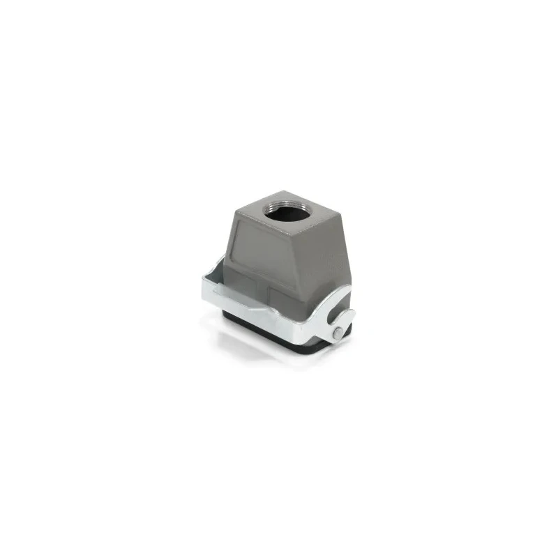RS PRO Heavy Duty Power Connector Housing Die Cast Aluminium IP65 Cable-to-Cable Hood PG21 Thread RS PRO 208-4758