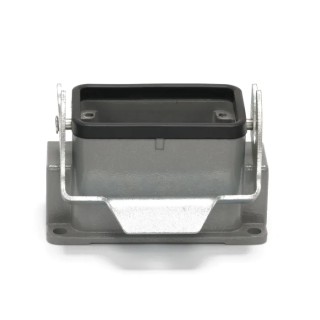 RS PRO Heavy Duty Power Connector Housing Die Cast Aluminium IP65 Surface Mount PG16 x 2 Thread 1 Lever 208-4788