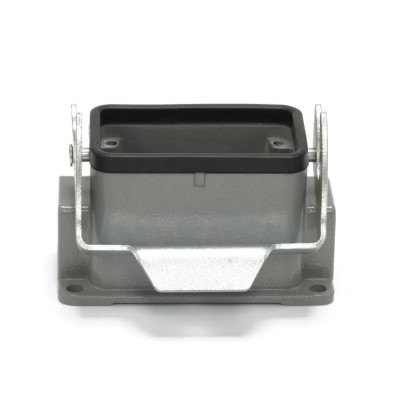 RS PRO Heavy Duty Power Connector Housing Die Cast Aluminium IP65 Surface Mount PG16 x 2 Thread 1 Lever 208-4788