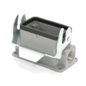 RS PRO Heavy Duty Power Connector Housing Die Cast Aluminium IP65 Surface Mount PG16 x 2 Thread 1 Lever 208-4788