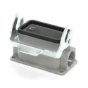 RS PRO Heavy Duty Power Connector Housing Surface Mount Die Cast Aluminium IP65 1 Lever M25 Thread 208-4797