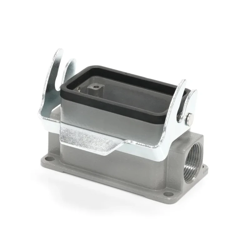 RS PRO Heavy Duty Power Connector Housing Surface Mount Die Cast Aluminium IP65 1 Lever M25 Thread 208-4797