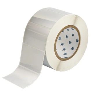 Brady Thermal Transfer Silver Metallised Glossy Polyester Label Printer Label 76.2 mm Width, 50.8 mm Length THT-19-434-1