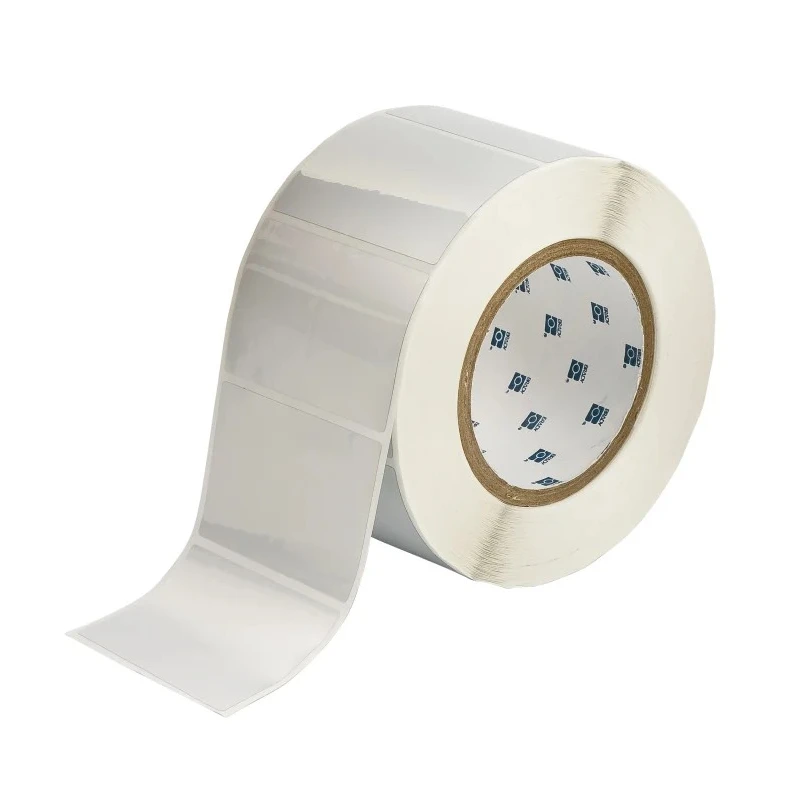 Brady Thermal Transfer Silver Metallised Glossy Polyester Label Printer Label 76.2 mm Width, 50.8 mm Length THT-19-434-1