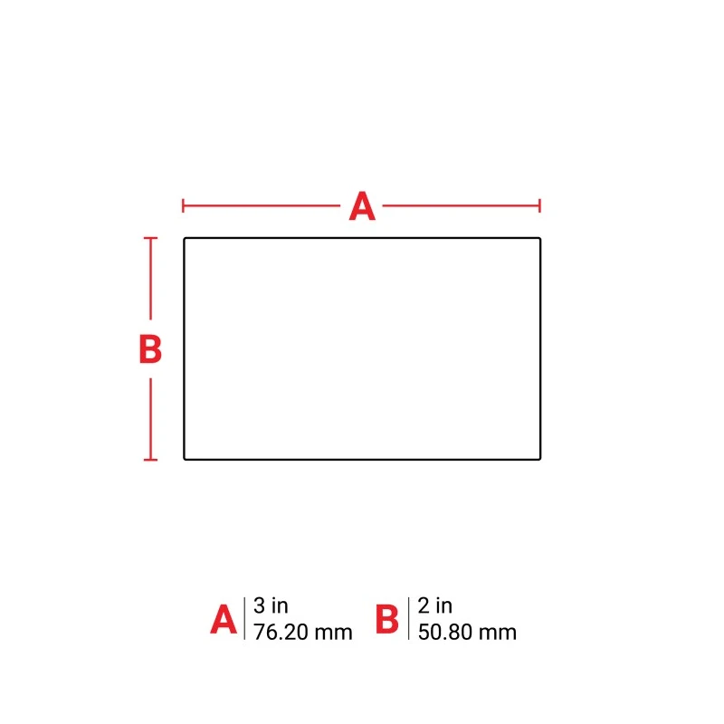 Brady Thermal Transfer Silver Metallised Glossy Polyester Label Printer Label 76.2 mm Width, 50.8 mm Length THT-19-434-1