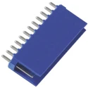 TE Connectivity AMPMODU HE14 Series Straight Through Hole PCB Header, 12 Contacts, 2.54 mm Pitch, 1 Row, Shrouded HE14