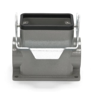 RS PRO Heavy Duty Power Connector Housing Surface Mount Die Cast Aluminium IP65 M25 Thread 1 Lever 208-4832