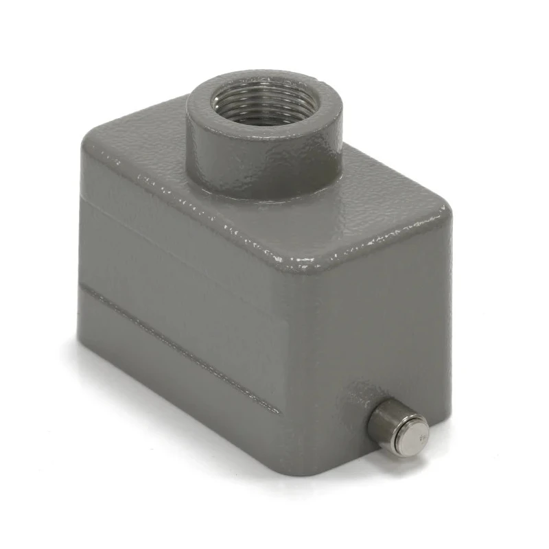 RS PRO Heavy Duty Power Connector Housing Top Mount Die Cast Aluminium IP65 2 Levers M20 Thread 208-4862