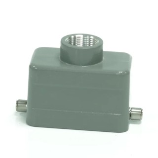 RS PRO Heavy Duty Power Connector Housing Top Mount Die Cast Aluminium IP65 with 2 Levers 208-4865