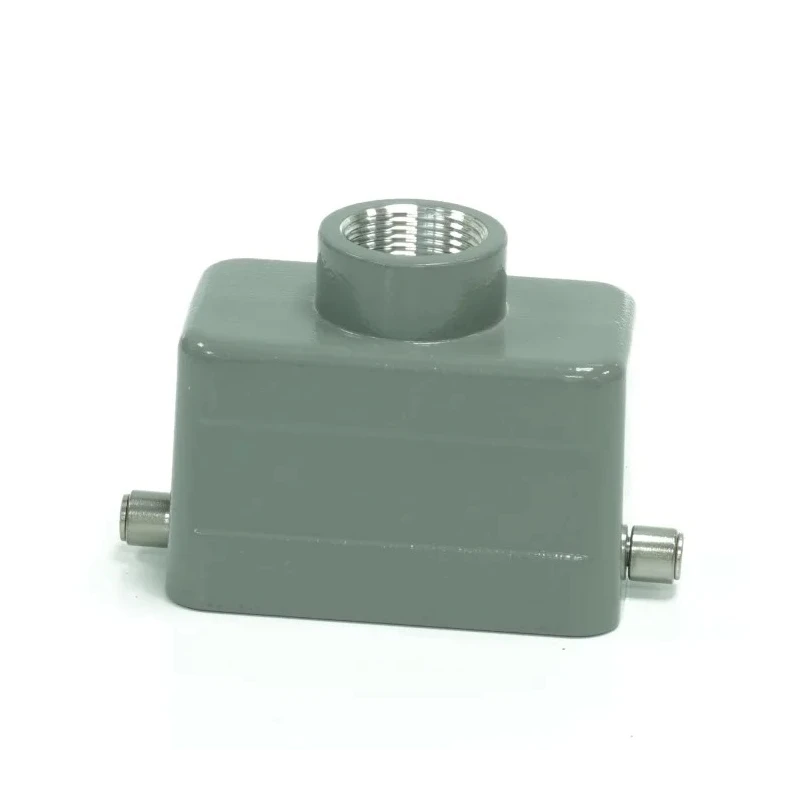 RS PRO Heavy Duty Power Connector Housing Top Mount Die Cast Aluminium IP65 with 2 Levers 208-4865