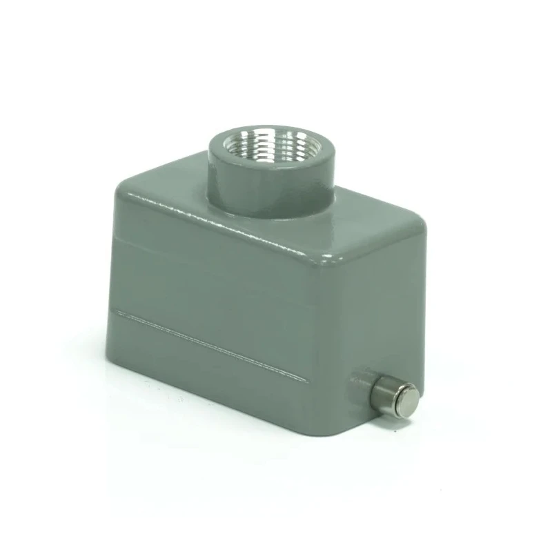 RS PRO Heavy Duty Power Connector Housing Top Mount Die Cast Aluminium IP65 with 2 Levers 208-4865