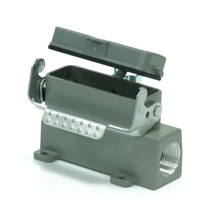 RS PRO Heavy Duty Power Connector Housing 1 Lever Surface Mount Die Cast Aluminium IP65 208-4901