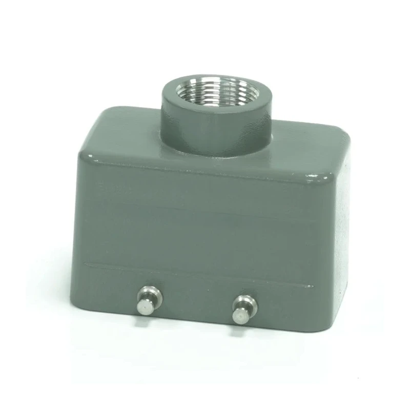 RS PRO Heavy Duty Power Connector Housing 4, RS-H10B Die Cast Aluminium IP65 Top Mount Connector Hood 208-4871