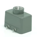 RS PRO Heavy Duty Power Connector Housing 4, RS-H10B Die Cast Aluminium IP65 Top Mount Connector Hood 208-4871