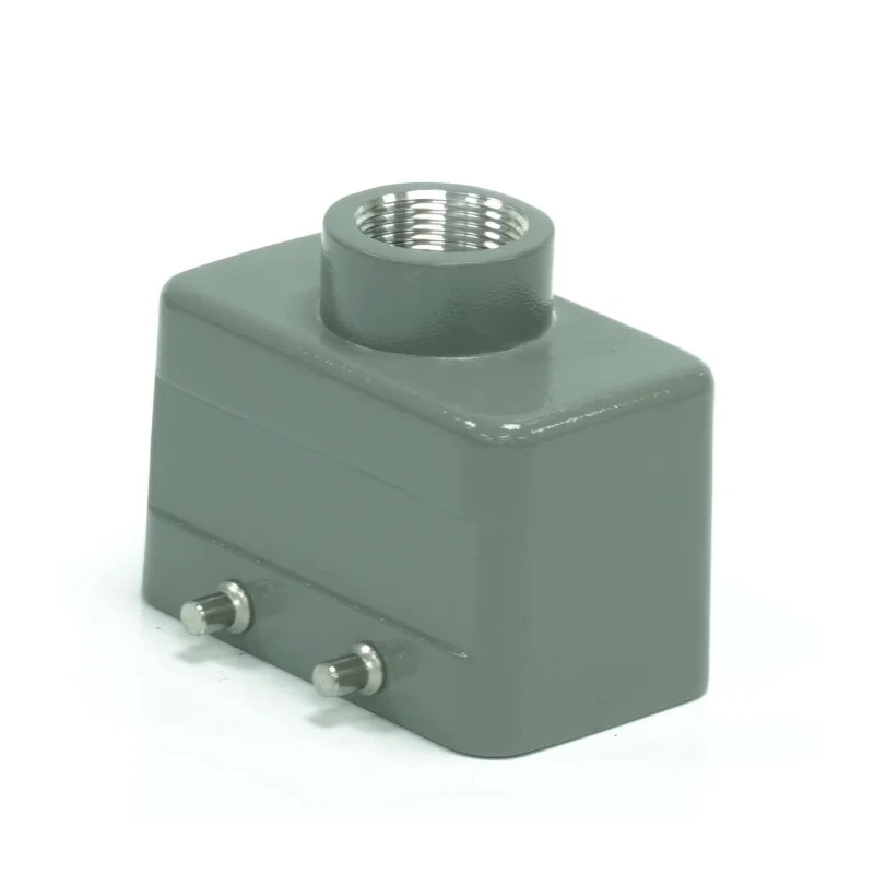 RS PRO Heavy Duty Power Connector Housing 4, RS-H10B Die Cast Aluminium IP65 Top Mount Connector Hood 208-4871