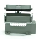 RS PRO Heavy Duty Power Connector Housing Surface Mount Die Cast Aluminium IP65 1 Lever PG21 Thread 208-4902