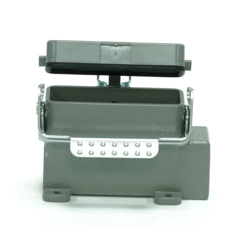 RS PRO Heavy Duty Power Connector Housing Surface Mount Die Cast Aluminium IP65 1 Lever PG21 Thread 208-4902