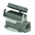 RS PRO Heavy Duty Power Connector Housing Surface Mount Die Cast Aluminium IP65 1 Lever PG21 Thread 208-4902