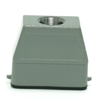 RS PRO Heavy Duty Power Connector Housing Top Mount Die Cast Aluminium IP65 2 Levers 208-4911