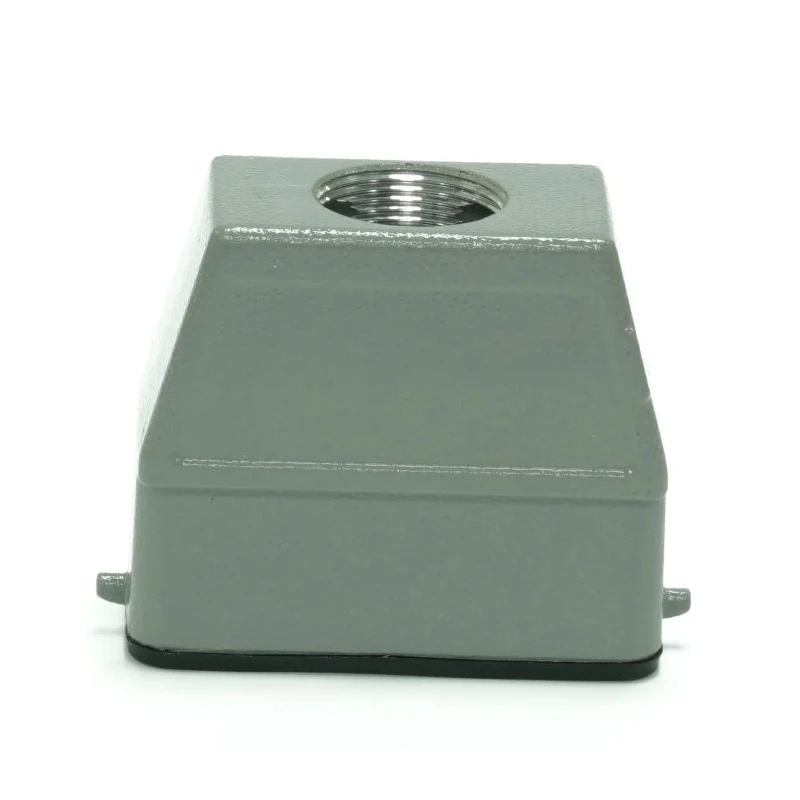 RS PRO Heavy Duty Power Connector Housing Top Mount Die Cast Aluminium IP65 2 Levers 208-4911