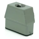 RS PRO Heavy Duty Power Connector Housing Top Mount Die Cast Aluminium IP65 2 Levers 208-4911
