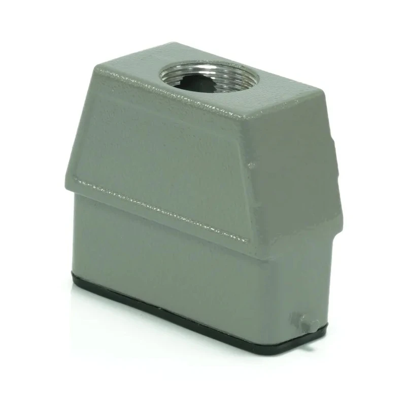 RS PRO Heavy Duty Power Connector Housing Top Mount Die Cast Aluminium IP65 2 Levers 208-4911