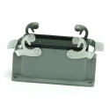 RS PRO Heavy Duty Power Connector Housing Die Cast Aluminium IP65 Surface Mount 2 Lever Locking 208-4967