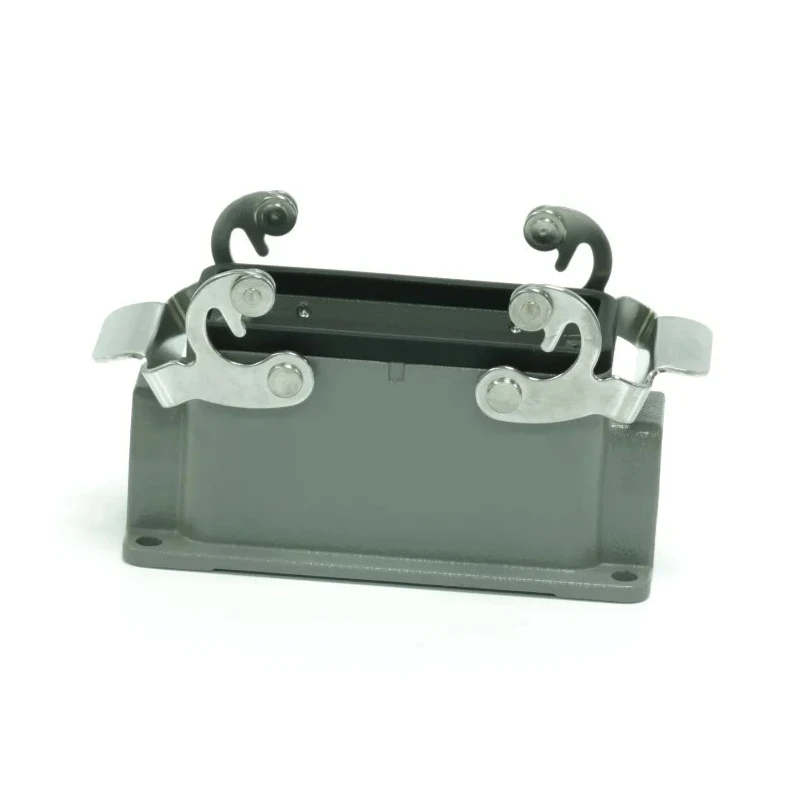 RS PRO Heavy Duty Power Connector Housing Die Cast Aluminium IP65 Surface Mount 2 Lever Locking 208-4967