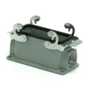 RS PRO Heavy Duty Power Connector Housing Die Cast Aluminium IP65 Surface Mount 2 Lever Locking 208-4967